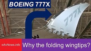 Why does the 777X have foldable wingtips