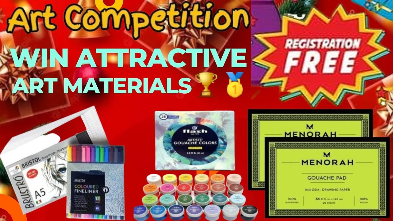 Free Art Competition 2022😍Win Attractive Prizes🏆🥇Christmas Drawing
