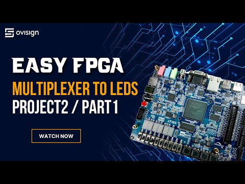 FPGA project 02 Part1 - Multiplexer to LEDs