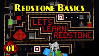 Redstone Basic Guide | Let's Learn Redstone 01 | Minecraft Bedrock Redstone Tutorial