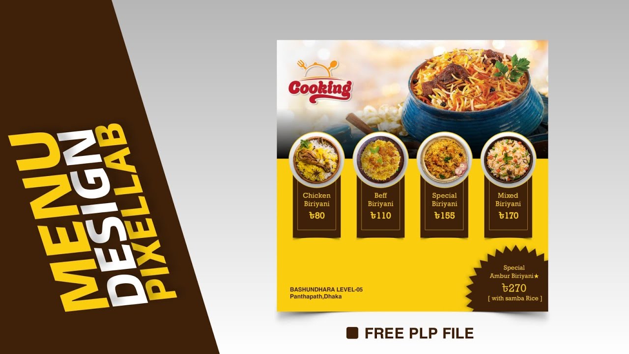 Cafe Plp File Food menu|Poster|plp file|giveaway| Free plp File project|2021| - YouTube
