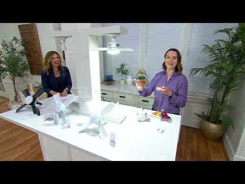 Bell & Howell 2-in-1 Socket Ceiling 3 Speed Fan & LED Light on QVC @QVCtv