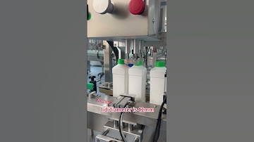 Look at here automatic capping machine for pesticide bottle,  lid diameter is 42mm.