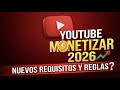Requisitos para monetizar en YouTube 2026 ¡fácil o difícil!