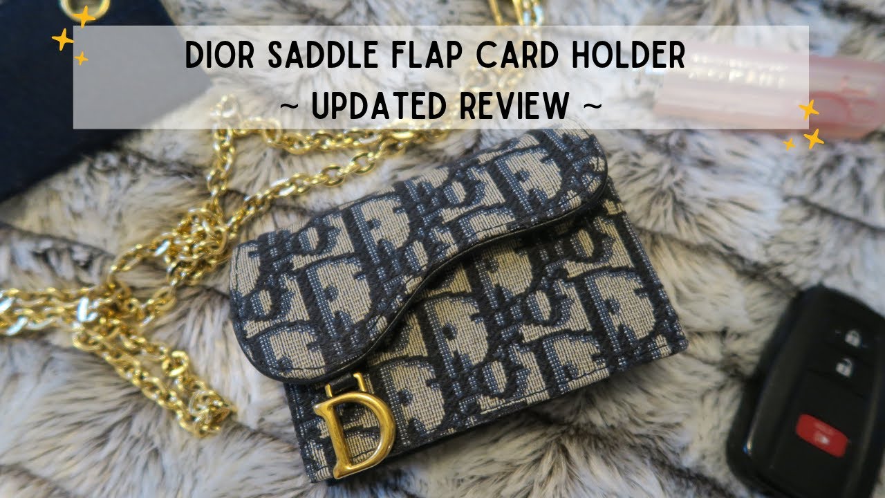 Saddle Card Holder Blue Dior Oblique Jacquard  DIOR GB