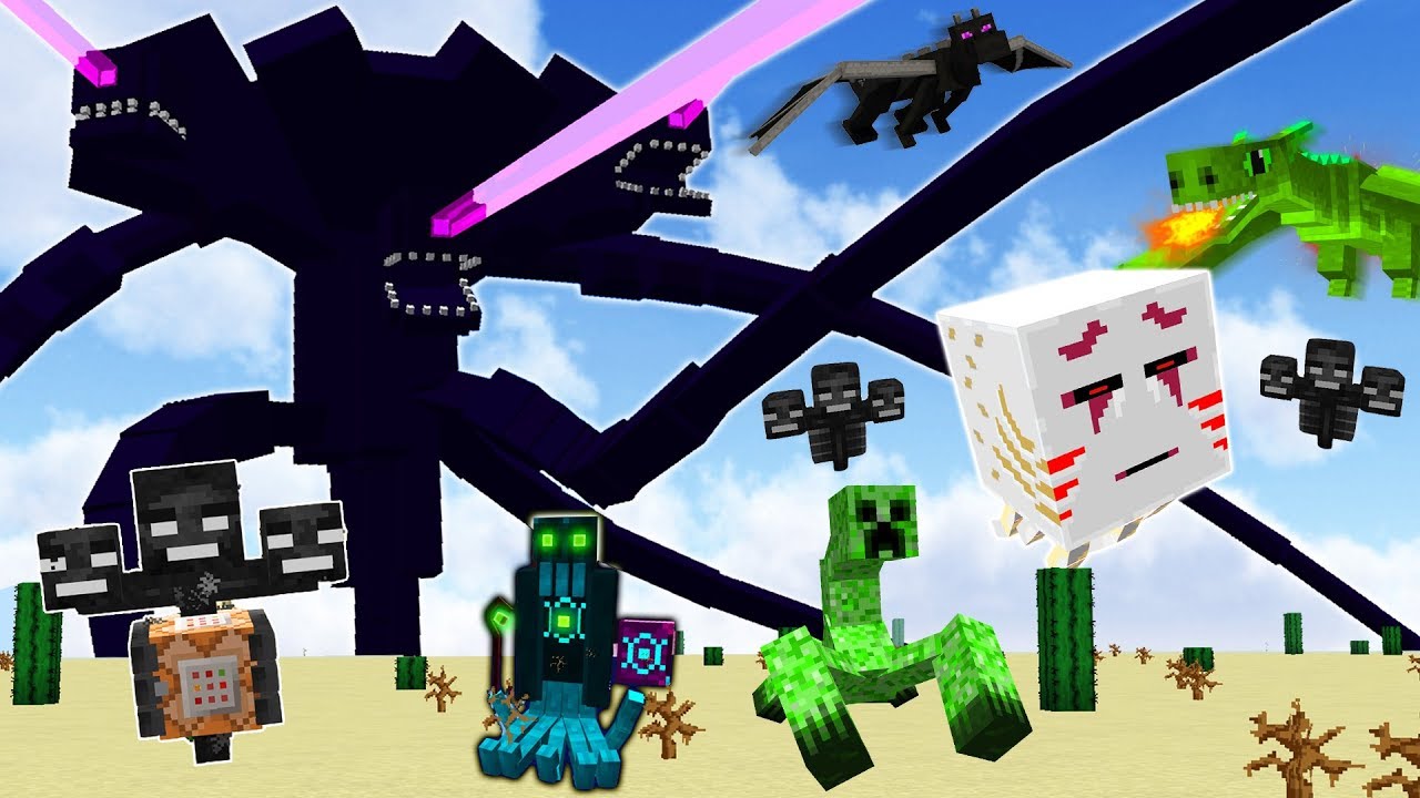 THE WITHER STORM vs EVERY MINECRAFT BOSS!!  Doovi