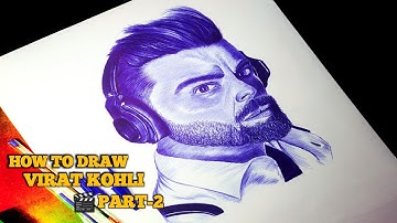 DRAWING VIRAT KOHLI 😱🔥 | PART 2 | #viratkohli