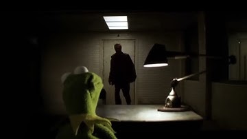 THE DARK KIGHT Kermit instead of JOKER   Batman & Gordon give the frog something to chew on FUNNY