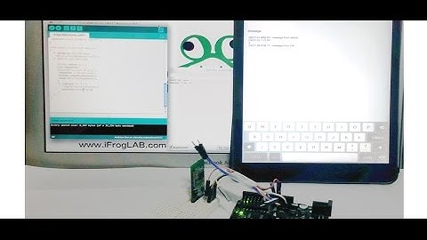 【iFrogLab】BLE Aluba 硬體模組 藍芽4.0 Demo, iOS 與Arduino 通過UART 傳遞資料
