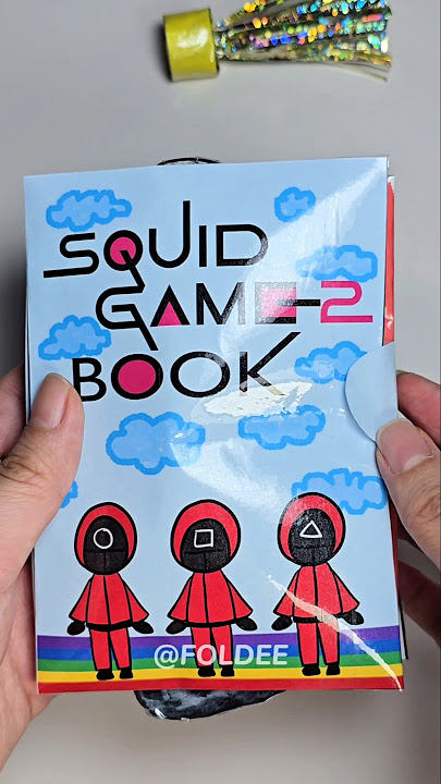 Squid Game 2 Game Book 오징어 게임2 게임북 #squidgame #gamebook #papercrafts #diy #diycrafts #asmr #오징어게임