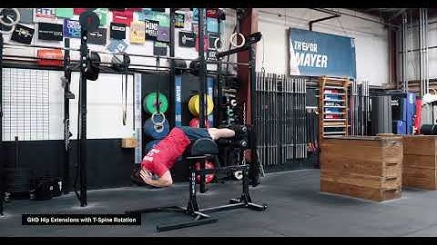 GHD Hip Extensions w/ T Spine Rotation | TTT Exercise Index