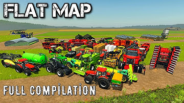 farming Simulator 25 fs25 full compilation timelapse  Flat Map  fs25 Mods ls25