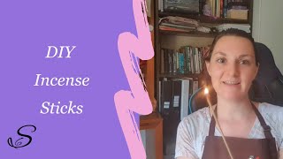 Make your own non toxic incense sticks with fragrance oils or essential oils