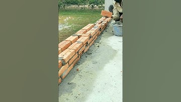 Skills and Techniques In Construction To Build Brick Column