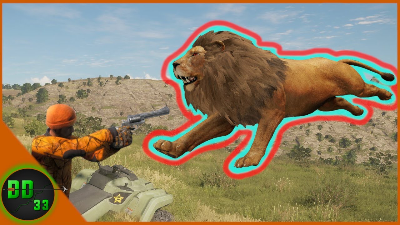 We Got Charged By A Huge Lion On an ATV! Call Of The Wild