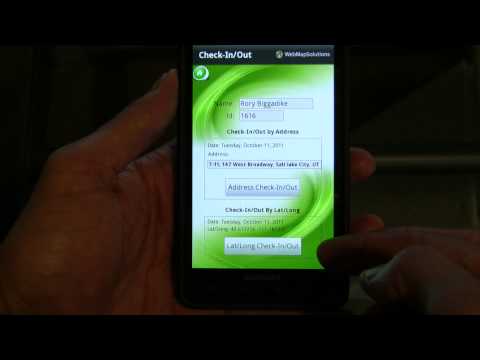 MapQuest Enterprise Check-In Mobile App