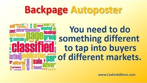 Backpage | Backpage Ad Posting Software | Backpage Autoposter