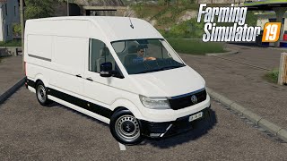 VW Volkswagen Crafter - Farming Simulator 2019 [FS19 LS19 Car Truck Vehicle Mod] #farming #vw #fs22