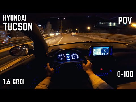 Hyundai Tucson 1.6 CRDI  |  POV Sürüş  |  Gece Sürüşü  | (Hyundai Tucson Night Drive Elite Diesel)