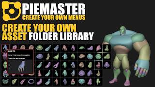 Create you own Asset Folder Library with PieMaster on Blender