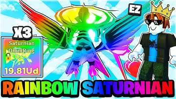 Noob Spawns With FULL TEAM OF RAINBOW SATURNIAN PETS In Roblox Clicker Simulator