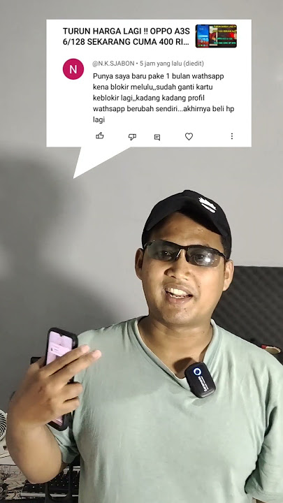 DARIPADA BELI HP OPPO A3S 6/128 MURAH RESIKO WA KENA BLOKIR MENDING BELI HP ORI AJA