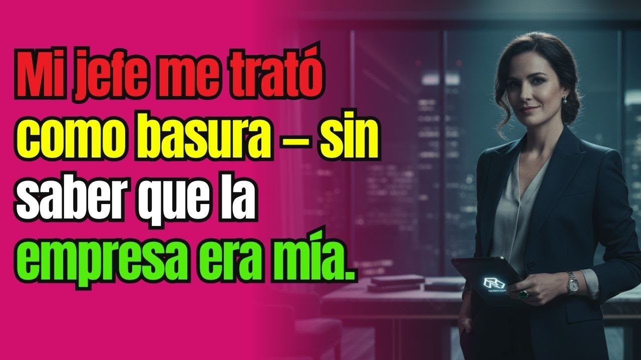 Mi jefe me trató como basura — sin saber que la empresa era mía,