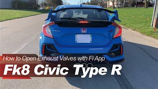 Set Exhaust Valves to Auto-Open by Speed or RPM: Fi EXHAUST App Tutorial for FK8 Civic Type R