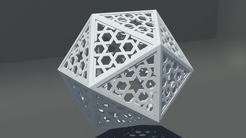 [Sketchup Tutorial] Icosahedron islam pattern lantern