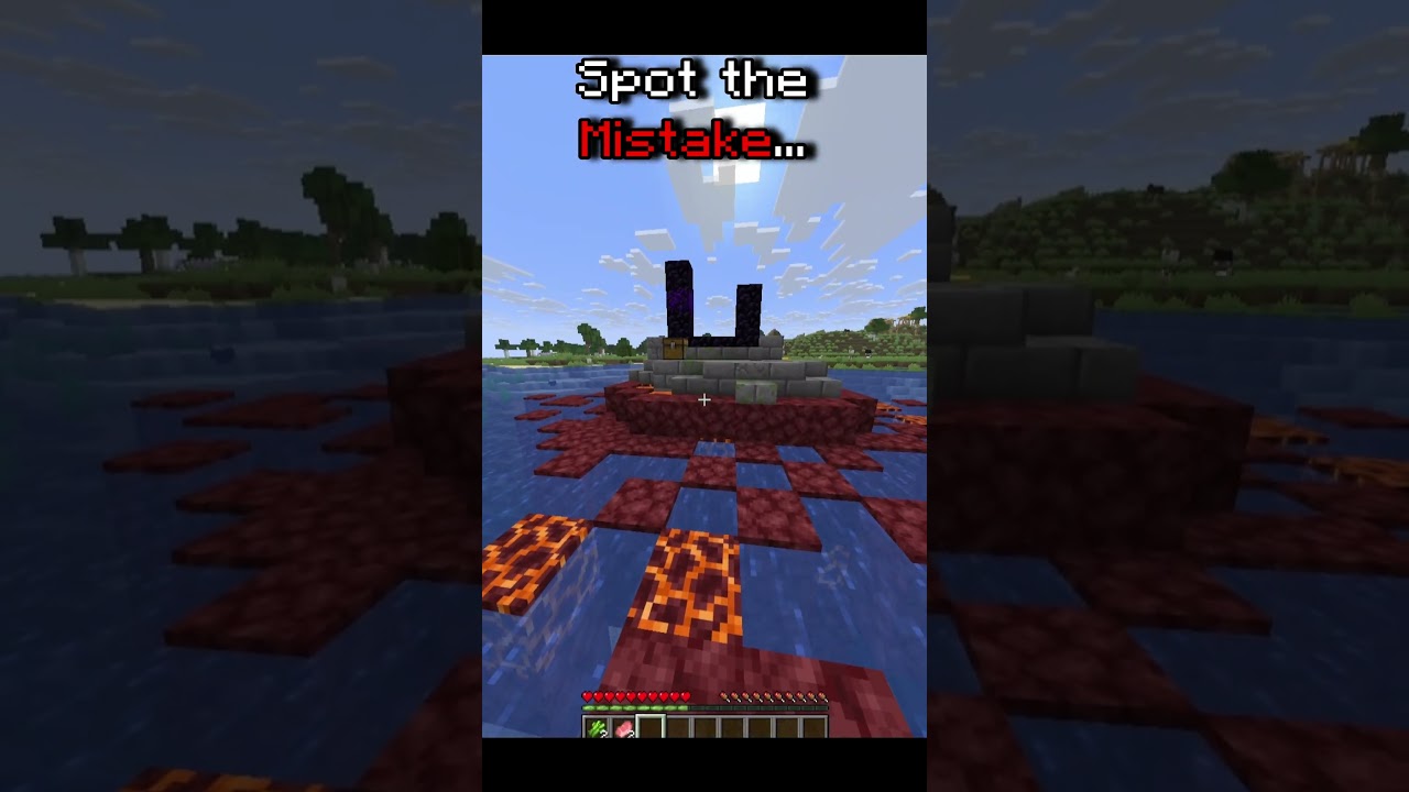 Can you spot the mistake? #minecraft #puzzle #gaming