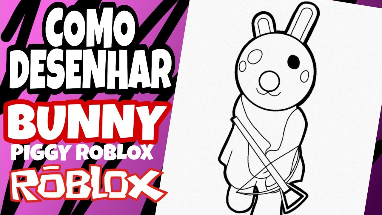 Como Desenhar A Skin Bunny Do Piggy Roblox How To Draw Bunny From Piggy Roblox Youtube - desenhos roblox para colorir