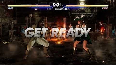 Dead or Alive 6 | Zack 💥 Hitomi | CPU vs CPU AI vs AI (hardest level 8)