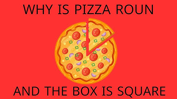 Why is the pizza box square and cut into triangles when it is round?🤔🍕