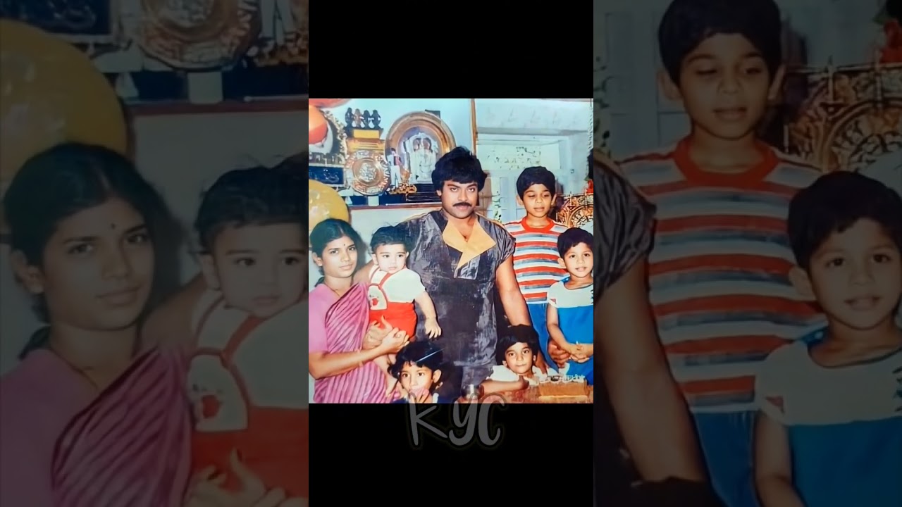 💞A Vintage Pic of Konidela & Allu Families • Chiranjeevi Family - Allu Aravind Family • 