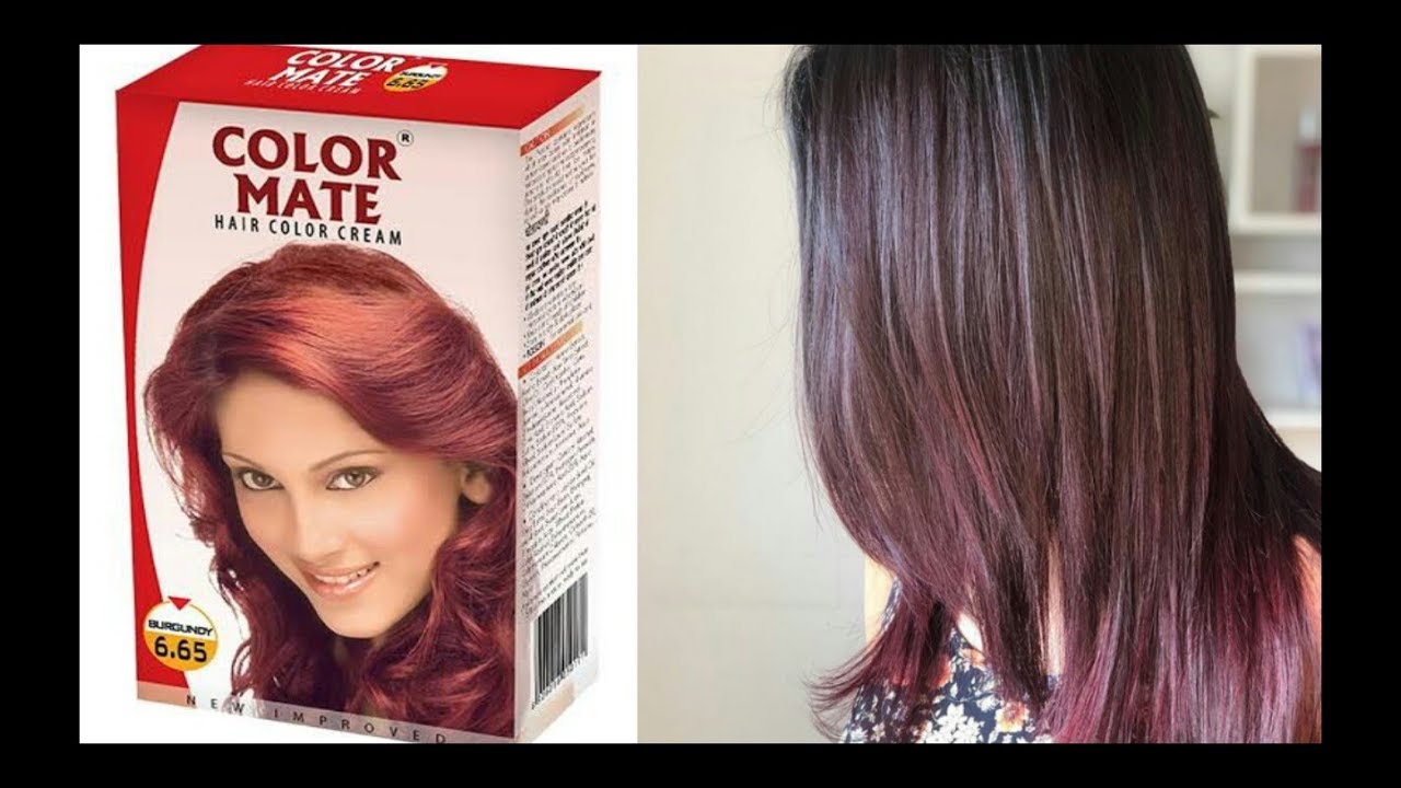 93 Color Mate Hair Color Pouch Burgundy