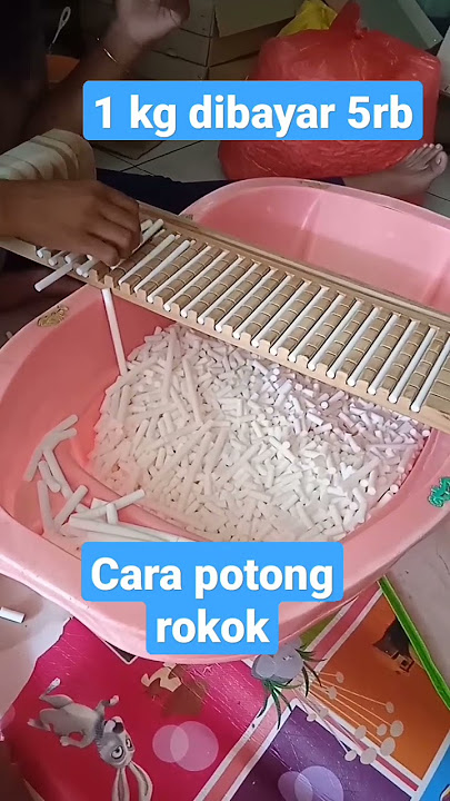 Cara potong filter rokok secara manual #rokok #carapotong #cukai #viralshorts