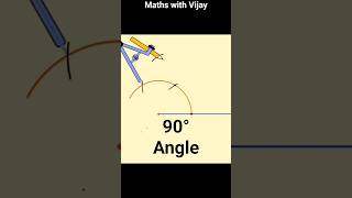 How to construct 90 degree angle using compass | 90° angle Profile