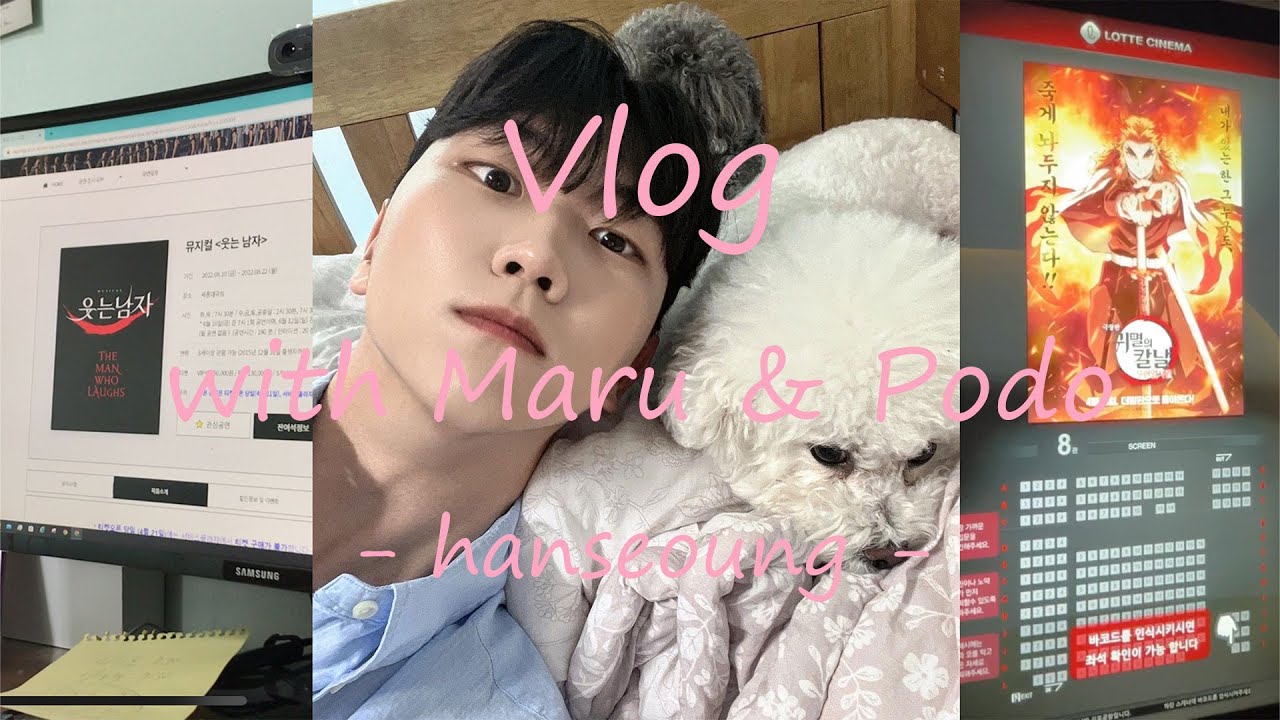 [Vlog] 비숑 푸들 강아지들과 함께하는 일상 브이로그 🐶| 박효신 웃는남자 티켓팅 🎫 | 귀멸의칼날 무한열차 더빙판 후기!!