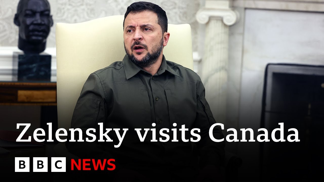 Ukraine’s Volodymyr Zelensky makes unannounced visit to Canada – BBC News