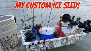 Customizing My Ice Fishing Sled - Step by Step Process