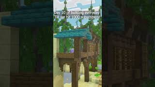 Day 10 of Building in my Minecraft Survival World #minecraft #minecraftsurvival #minecraftbuilding