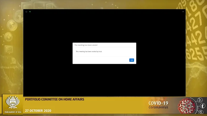 Portfolio Committee on Home Affairs, (National Assembly) 27 Oct 2020