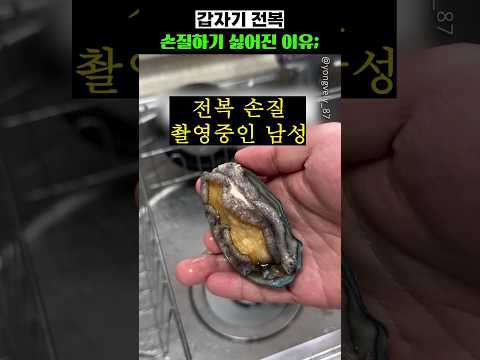 갑자기 <strong>전복</strong> 손질하기 싫어진 이유;