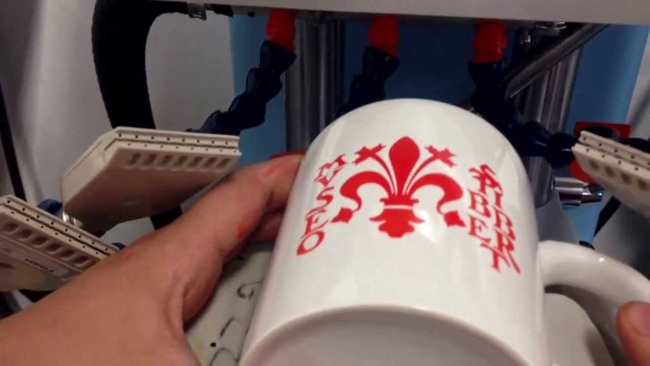 Stampa a 1 colore su tazze in ceramica youtube Stampa digitale su ceramica