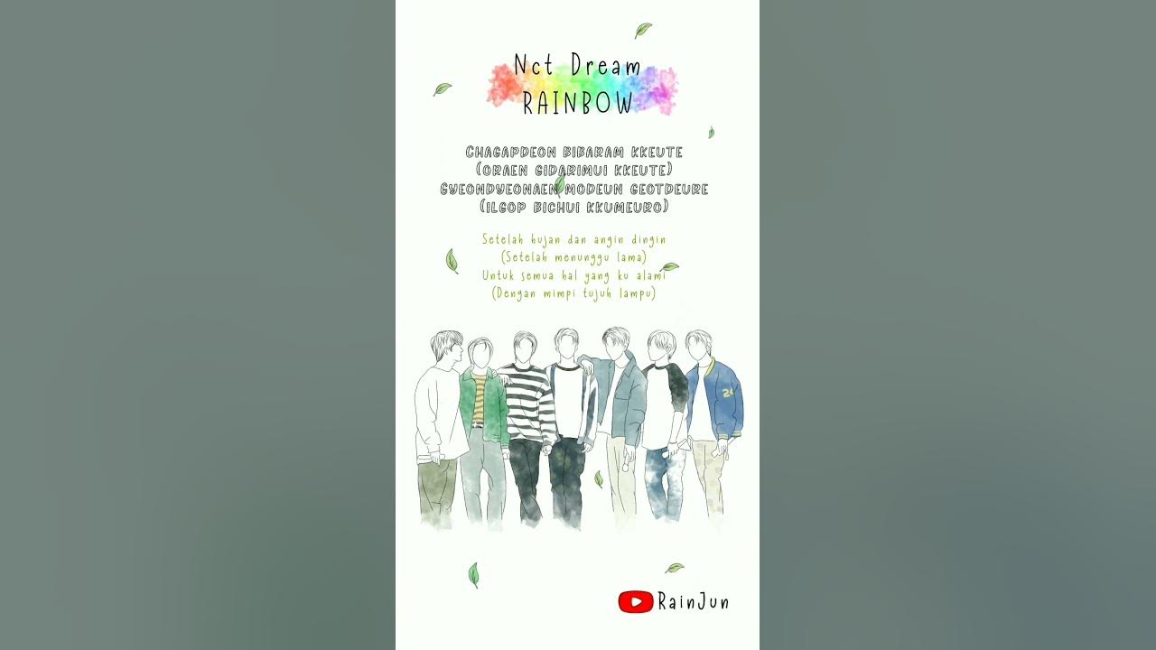 NCT DREAM RAINBOW (책갈피) - lirik sub indo