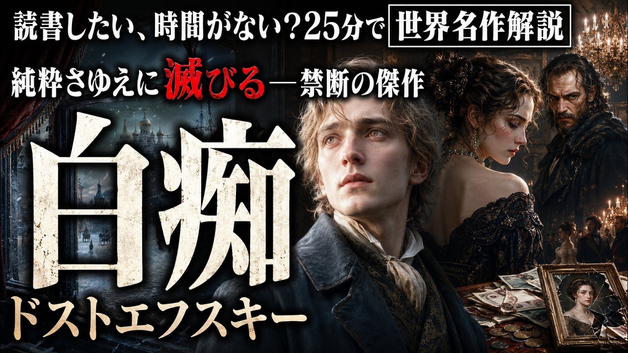 世界名作徹底解説】ドストエフスキー『白痴』｜ 朗読 あらすじ 解説