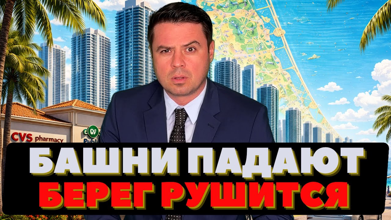 Небоскрёбы тонут в Океане. Обрушение берега. Страшная правда про самолёты. Странный туман.