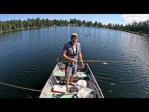 Small Boat Kokanee Fishing