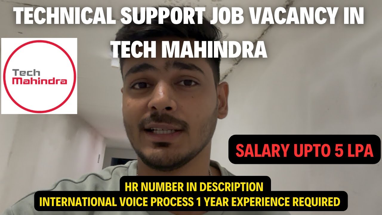 How to get job in Technical Support | Tech Mahindra Technical Support Voice job vacancy 2025