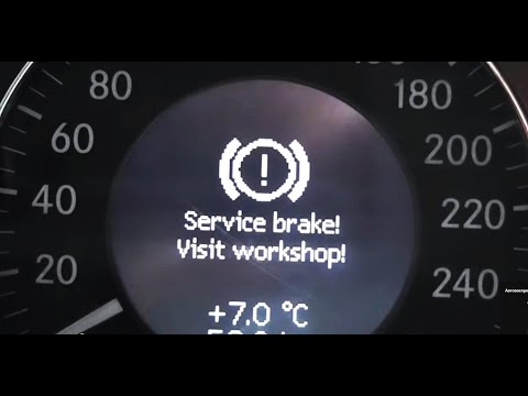Проблема решена Ошибка Service brake! visit workshop! на Mercedes W211, W219 / Service brake!